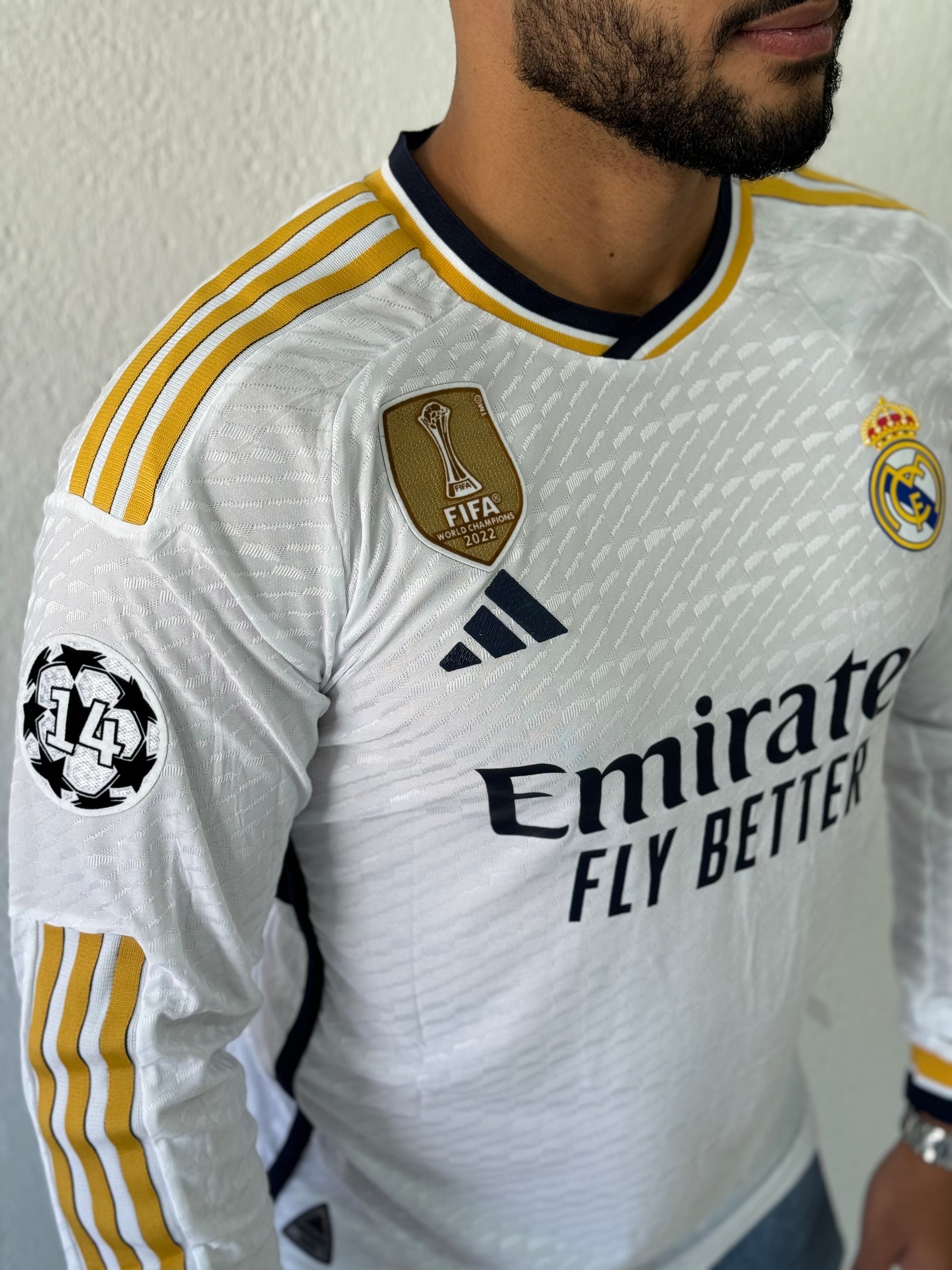 Real Madrid 2023/24 Shirt Player Version - Long Sleeve (+Patches)