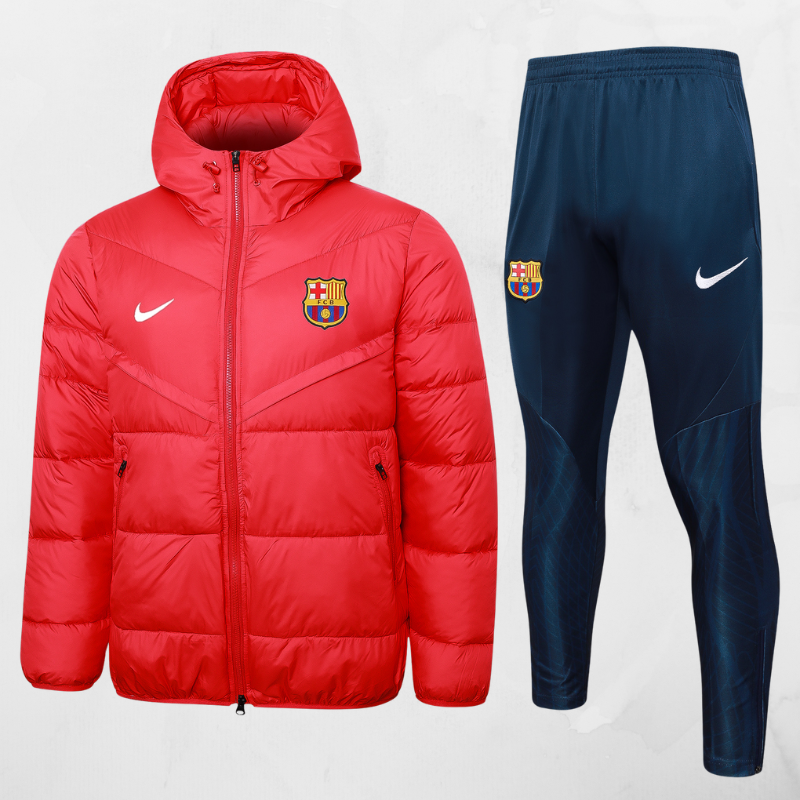 Barcelona Bomber Jacket Set - Red