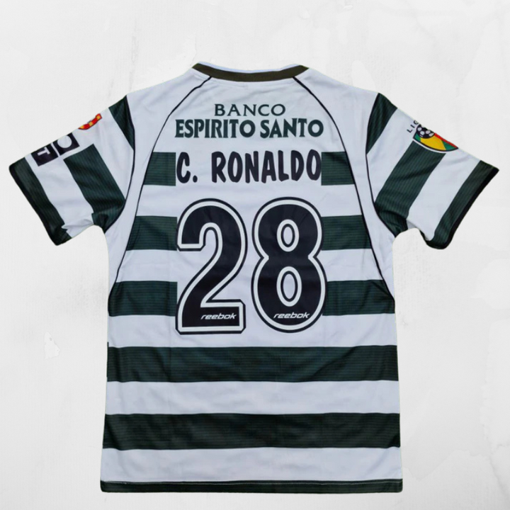 Sporting Retro 2001/03 Home Shirt - Cristiano Ronaldo #28