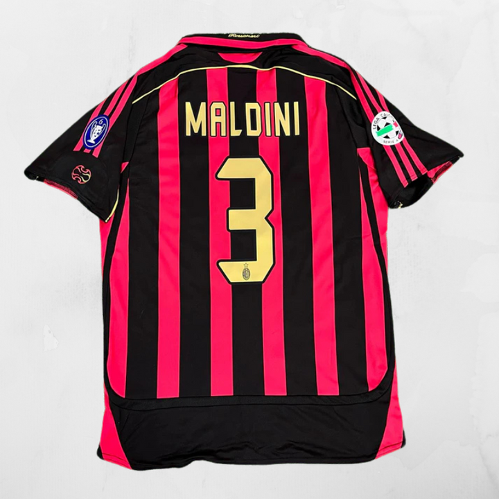 MIlan Retro 06/07 Home Shirt - Paolo Maldini #3 (+Patches)