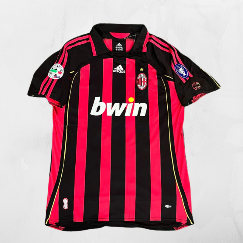 MIlan Retro 06/07 Home Shirt - Paolo Maldini #3 (+Patches)