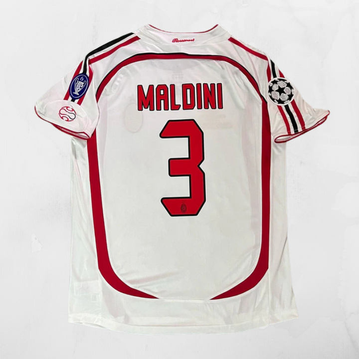 MIlan Retro 06/07 Away Shirt - Paolo Maldini #3 (+Patches)
