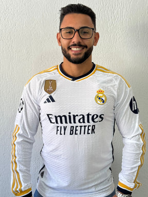 Real Madrid 2023/24 Shirt Player Version - Long Sleeve (+Patches)