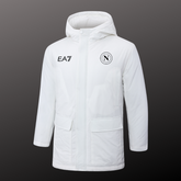 Napoli White Hooded Winter Jacket