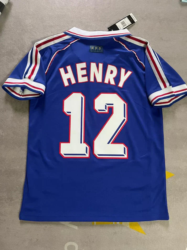 France Retro 1998 WC Shirt - Thierry Henry #12