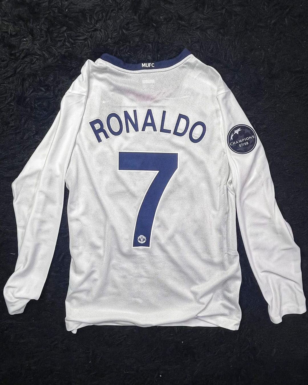 Manchester United 2008/09 Away Retro Shirt - Ronaldo #7 (+Patches) Long Sleeve