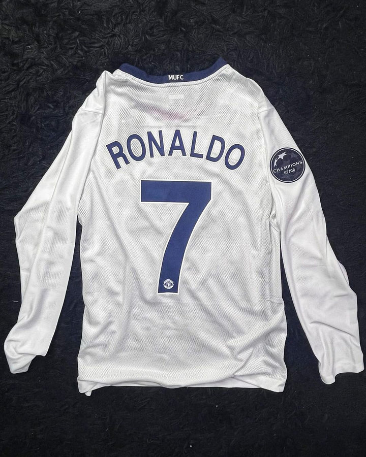 Manchester United 2008/09 Away Retro Shirt - Ronaldo #7 (+Patches) Long Sleeve