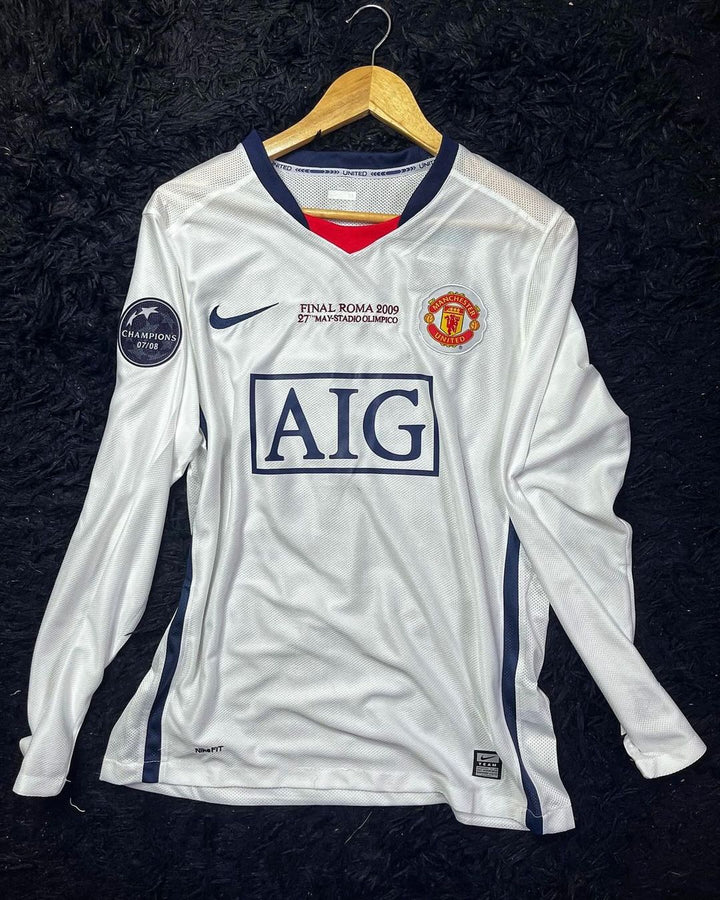 Manchester United 2008/09 Away Retro Shirt - Ronaldo #7 (+Patches) Long Sleeve