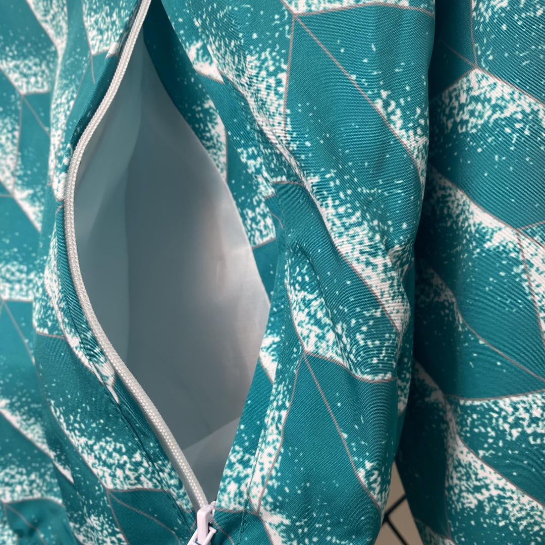 Germany Reversible Windbreaker Jacket - Turquoise/Pink