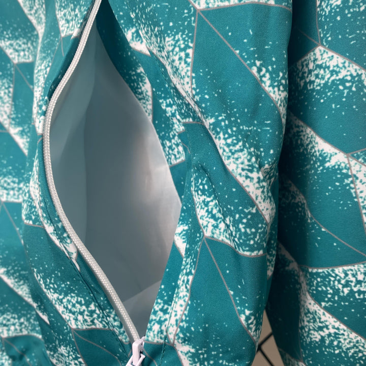 Germany Reversible Windbreaker Jacket - Turquoise/Pink