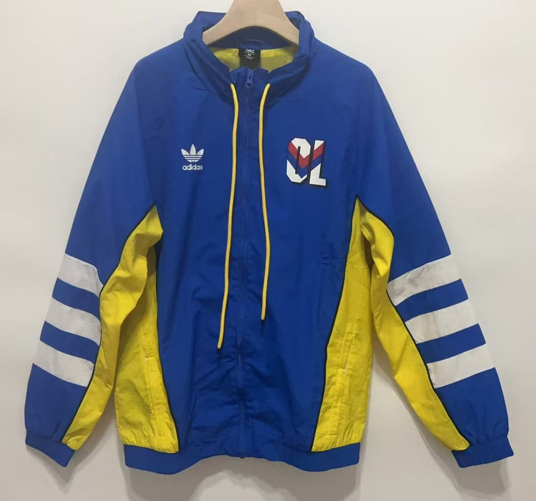 Lyon Windbreaker Jacket - Blue/Yellow