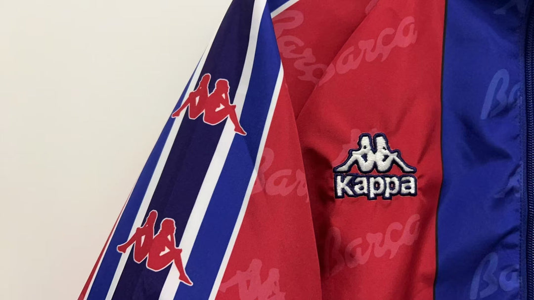Barcelona Reversible Windbreaker Jacket 1996/97 - Turquoise/Red