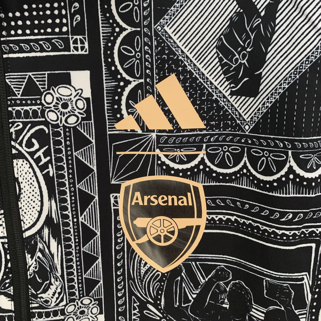 Arsenal Reversible Windbreaker Jacket - Black