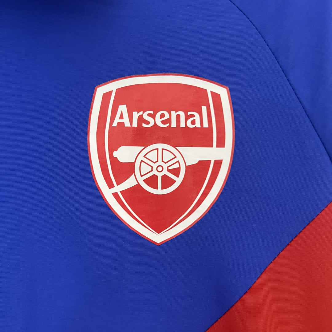 Arsenal 2024/25 Reversible Windbreaker Jacket - Navy Blue/Off-White