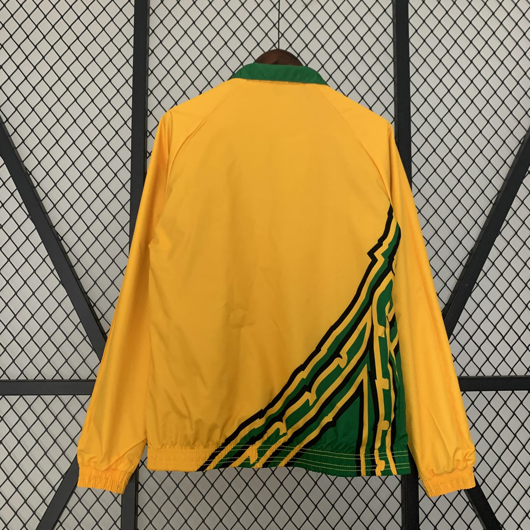 Jamaica Reversible Windbreaker Jacket - Green/Yellow