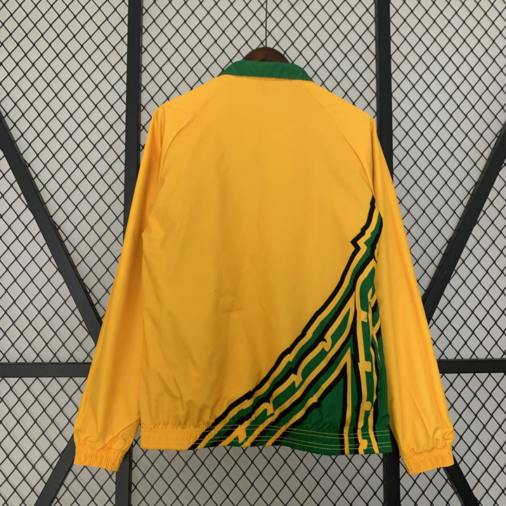 Jamaica Reversible Windbreaker Jacket - Green/Yellow