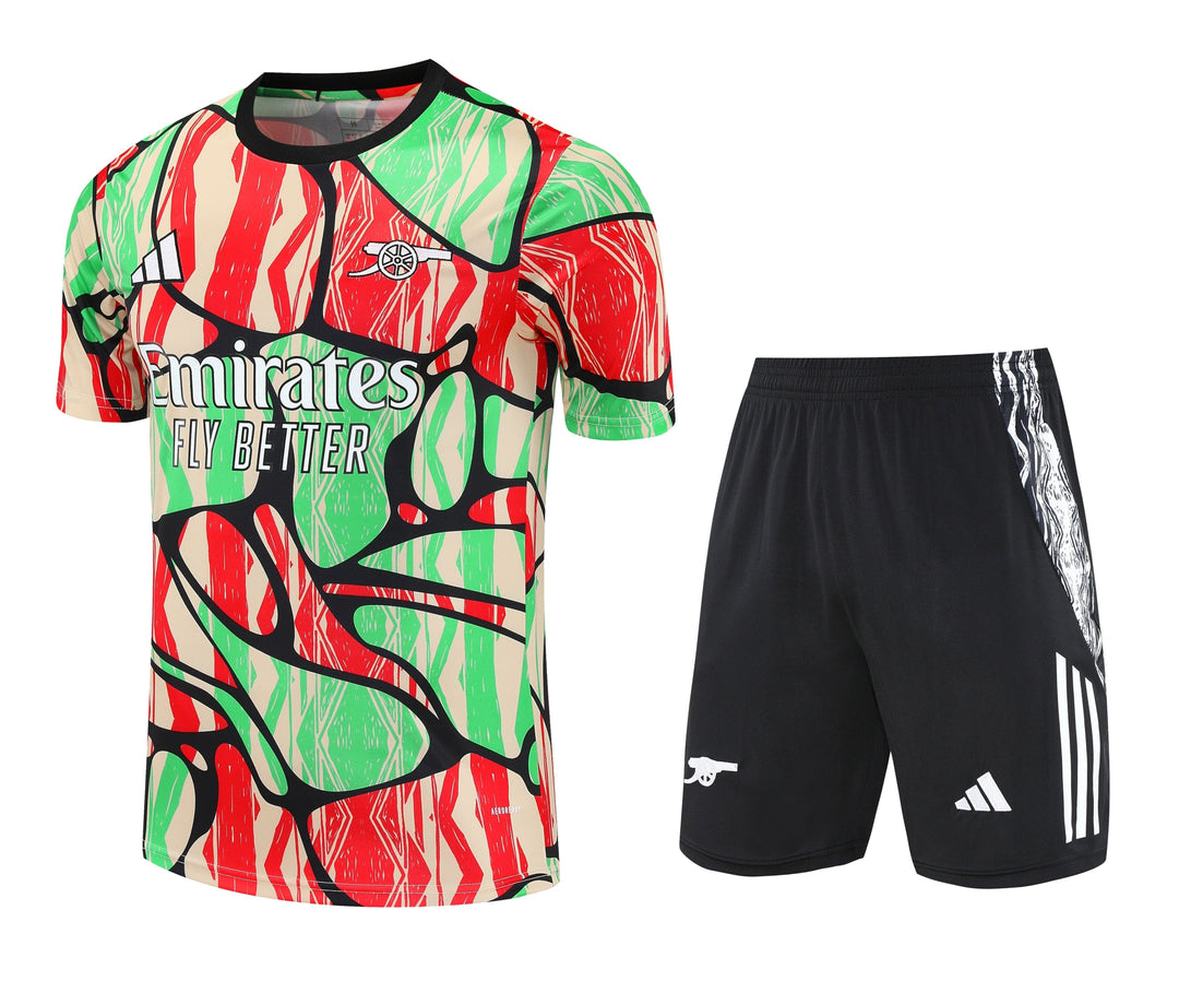 Arsenal 2025/26 Training Kit - Red/Light Green