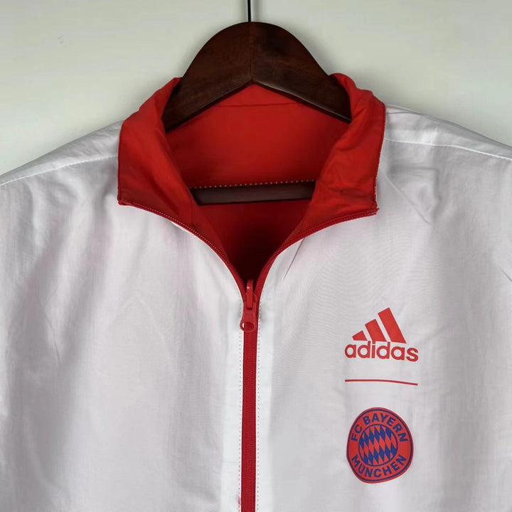 Bayern Munich Reversible Windbreaker Jacket - Red/White
