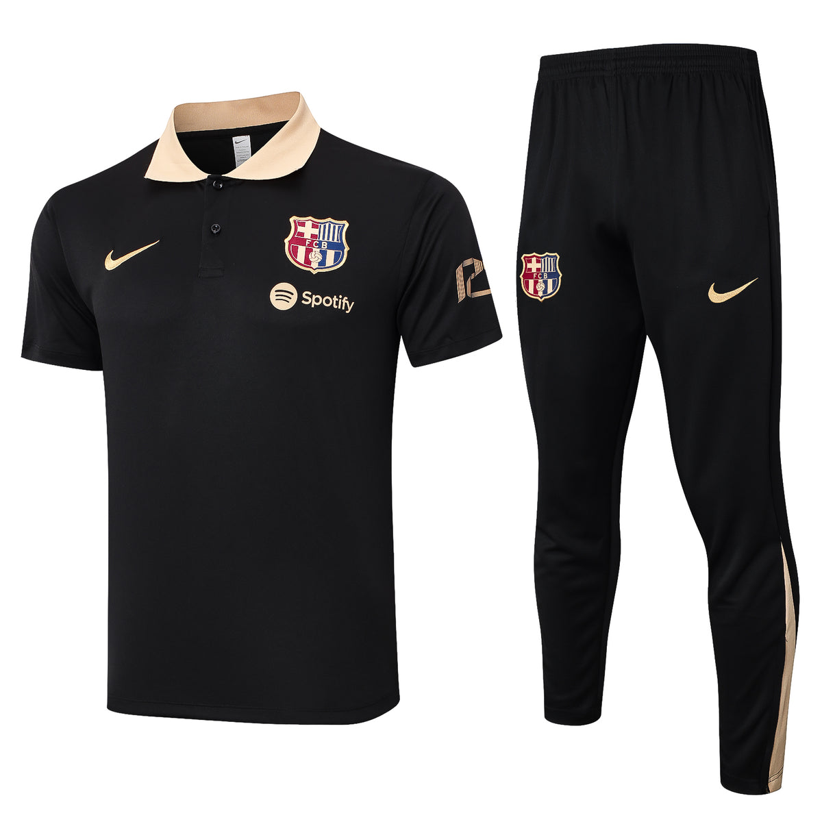 Barcelona 2024/25 Polo Set - Black