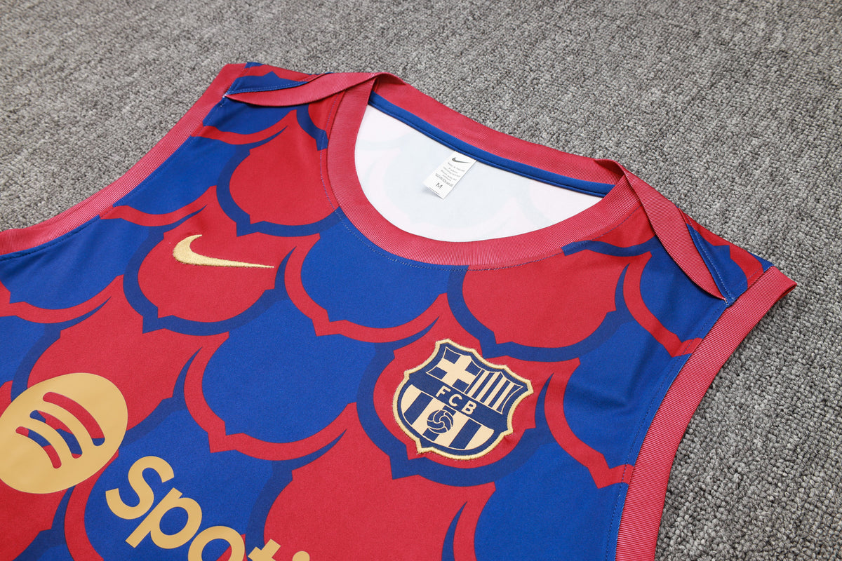 Barcelona 24/25 Tank Top - Red/Blue