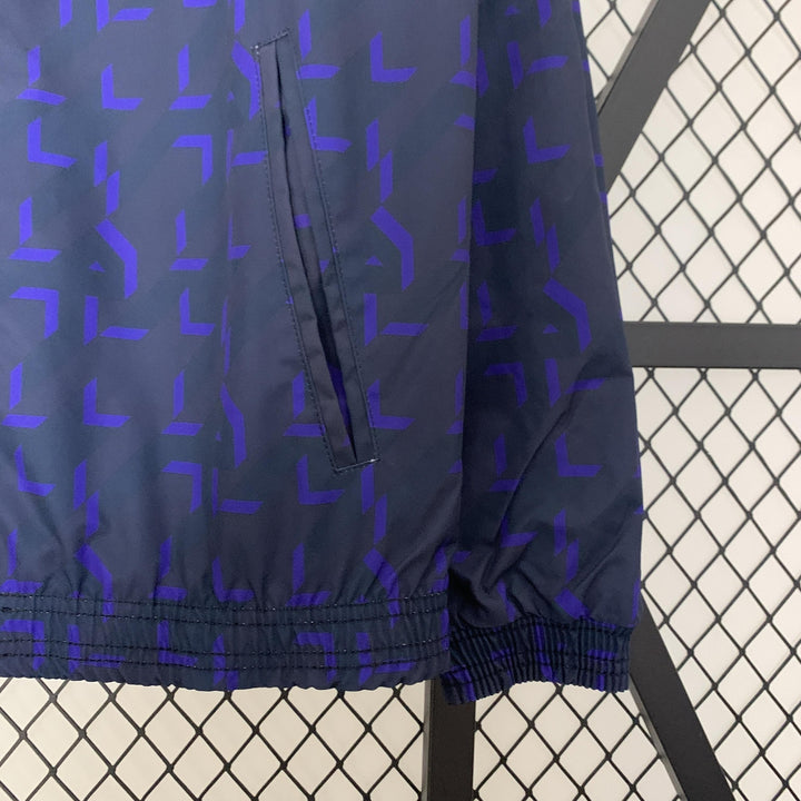 Real Madrid Reversible Windbreaker Jacket - Navy Blue II