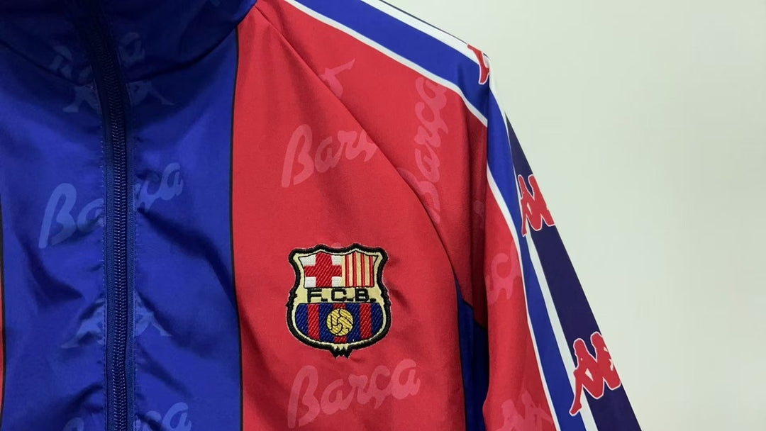 Barcelona Reversible Windbreaker Jacket 1996/97 - Turquoise/Red
