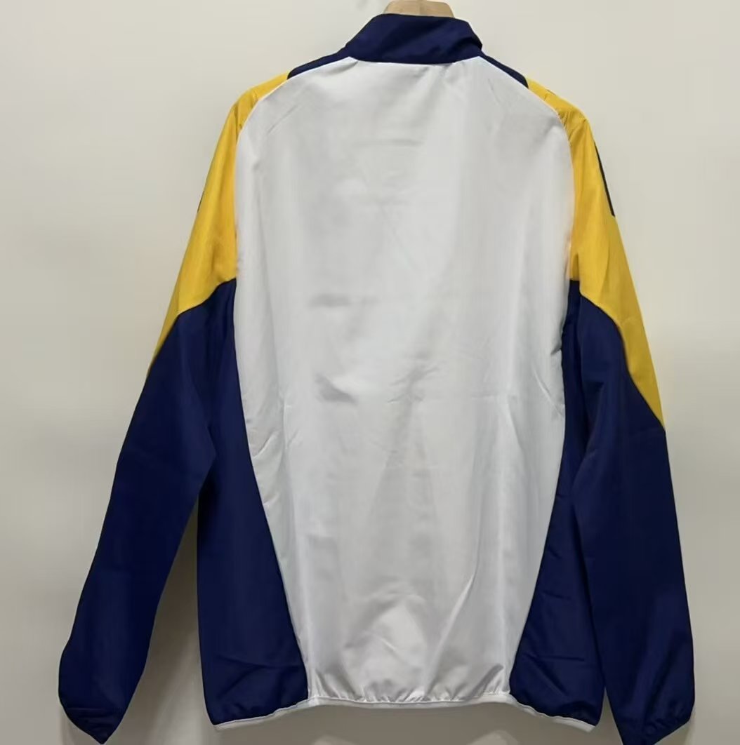 Real Madrid Windbreaker Jacket - White/Yellow