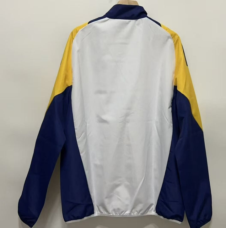 Real Madrid Windbreaker Jacket - White/Yellow