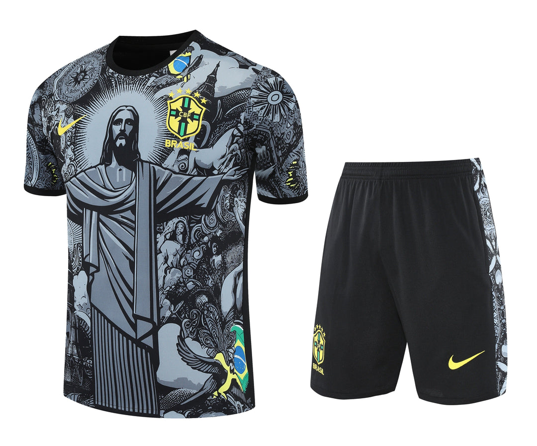 Brazil 2025/26 Training Kit - Black/Gray