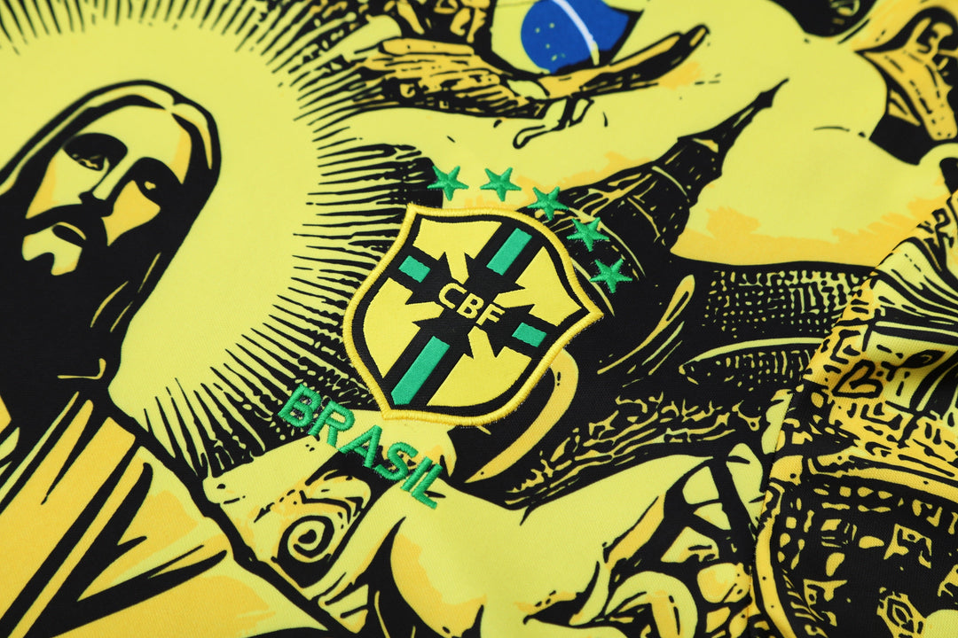Brazil 2025/26 Training Kit - Black/Yellow