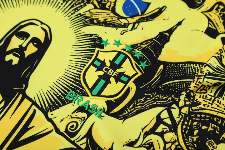 Brazil 2025/26 Training Shirt - Yellow/Black