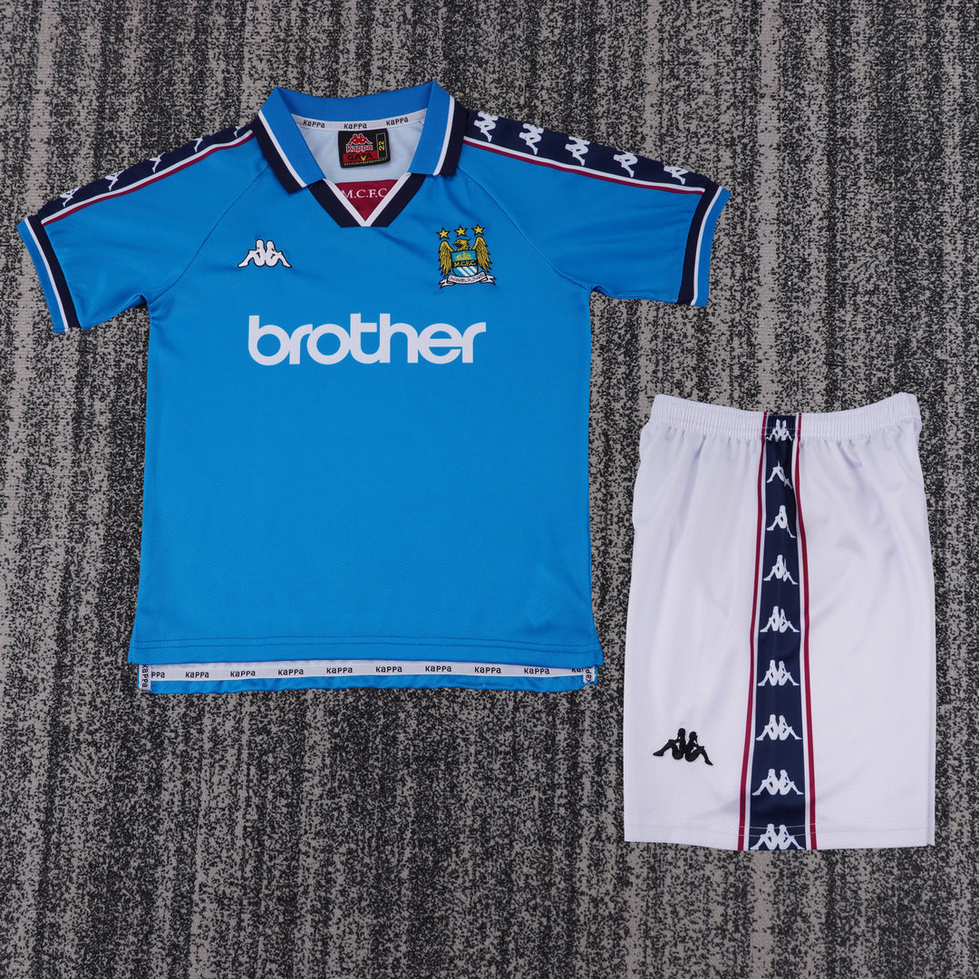 Manchester City 97/98 Children's Home Retro Set