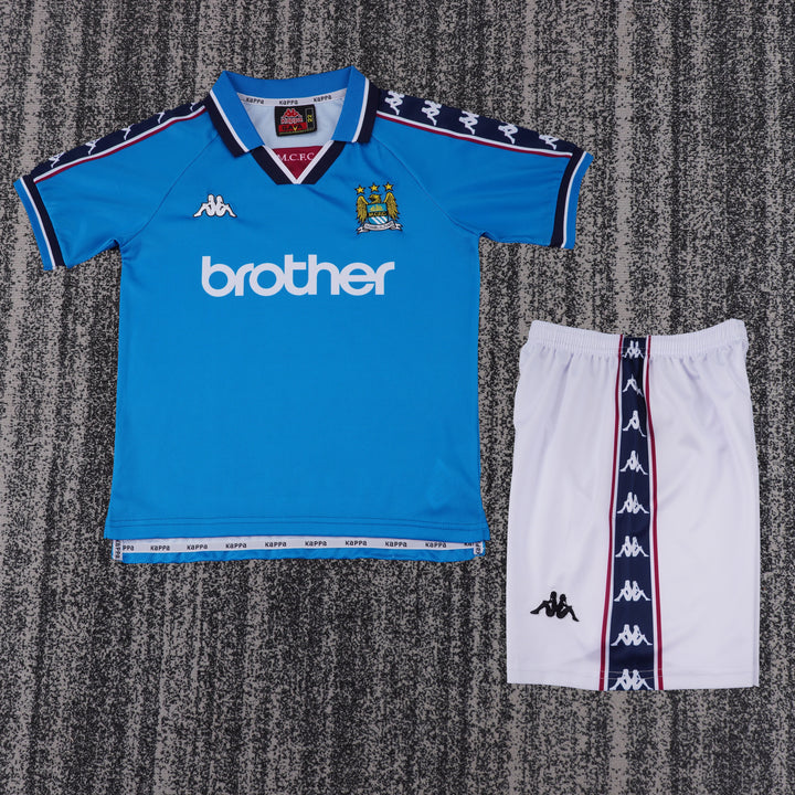 Manchester City 97/98 Children's Home Retro Set