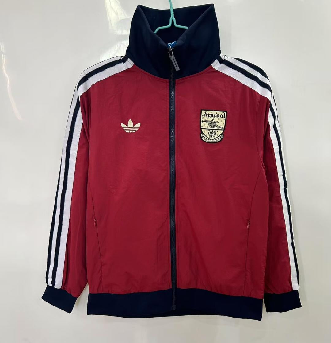 Arsenal Windbreaker Jacket - Burgundy/Black