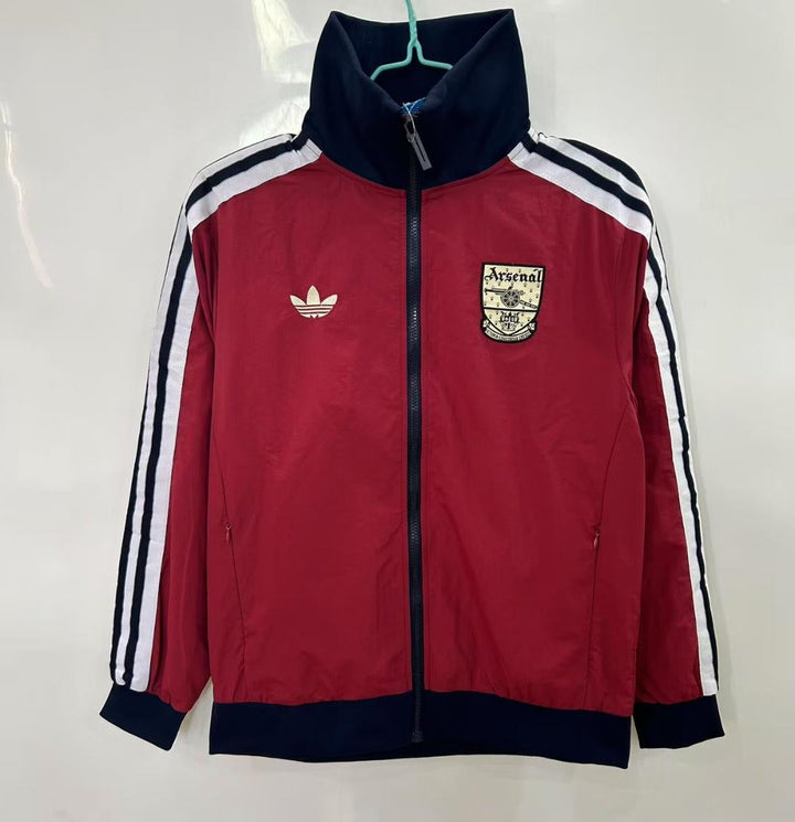 Arsenal Windbreaker Jacket - Burgundy/Black