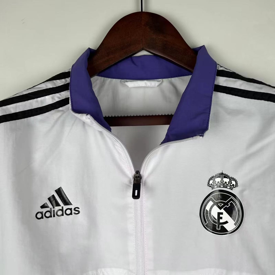 Real Madrid Windbreaker Jacket - White/Purple