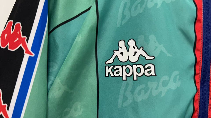 Barcelona Reversible Windbreaker Jacket 1996/97 - Turquoise/Red