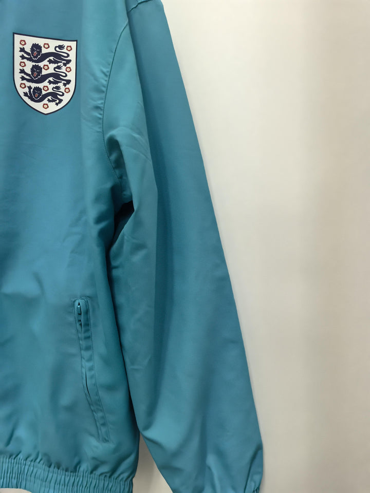 England Reversible Windbreaker Jacket - Turquoise/Light Blue