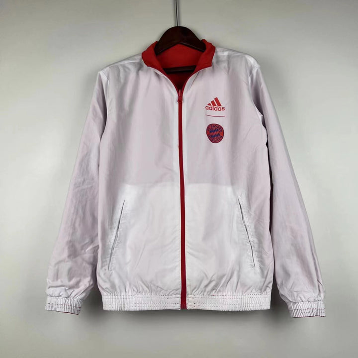 Bayern Munich Reversible Windbreaker Jacket - Red/White