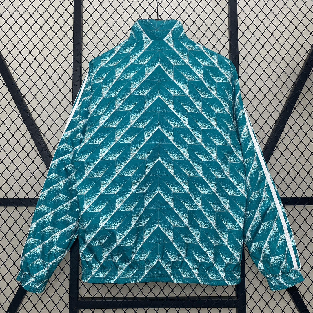 Germany Reversible Windbreaker Jacket - Turquoise/Pink