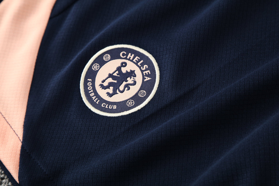 Chelsea 2025/26 Training Short - Navy Blue/Salmon
