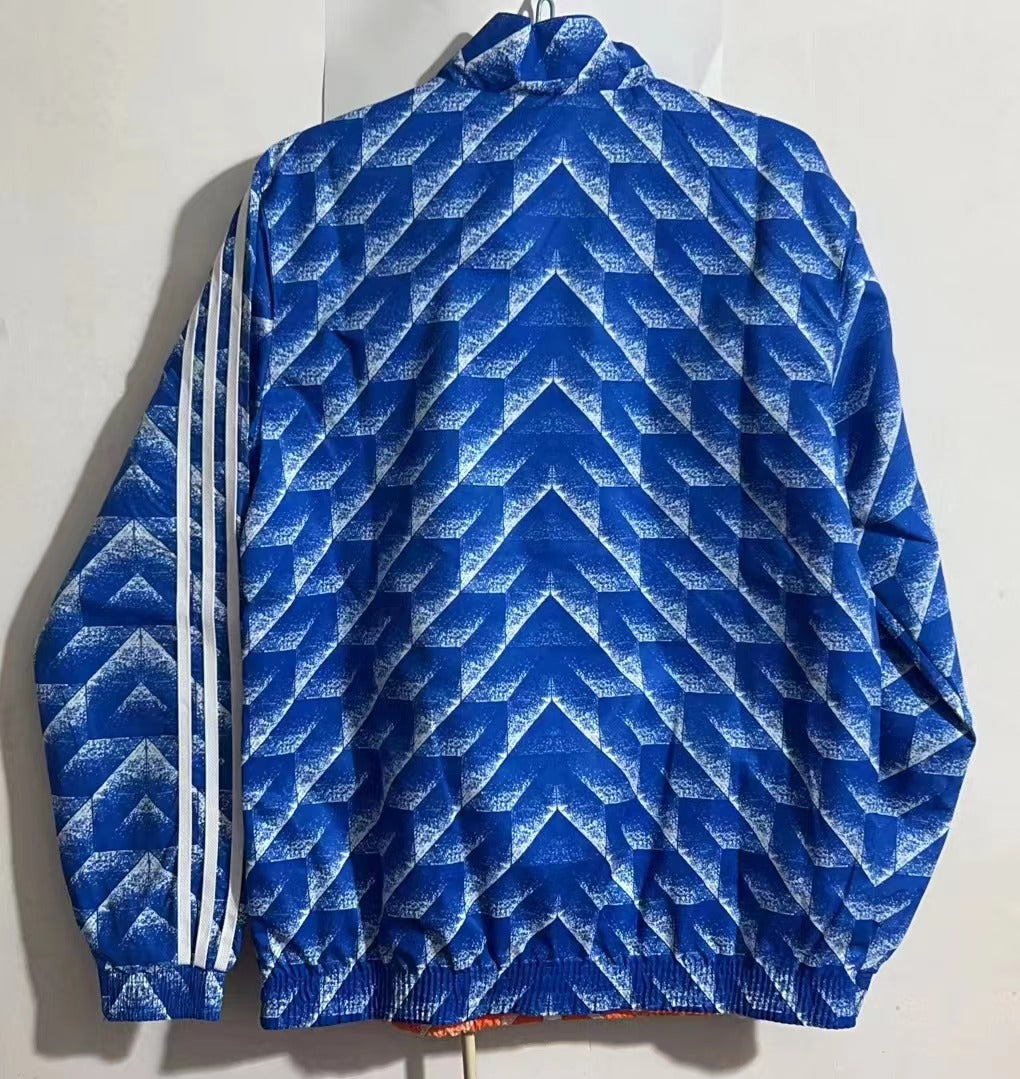 Netherlands Reversible Windbreaker Jacket - Orange/Blue