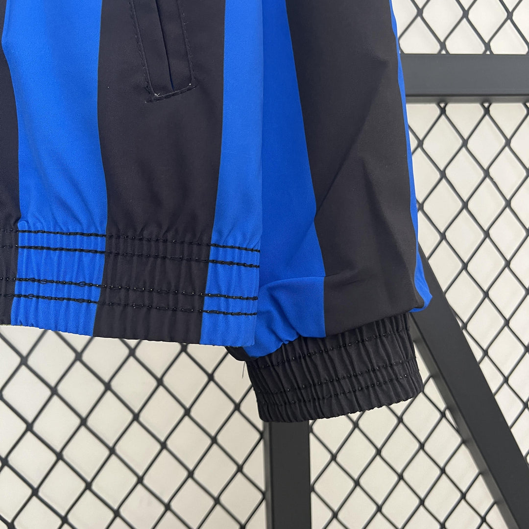 Turkey Reversible Windbreaker Jacket - Moss Green/Blue