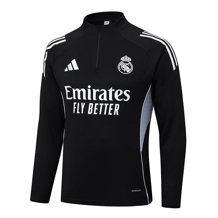 Real Madrid 2025/26 Training Jacket - Black