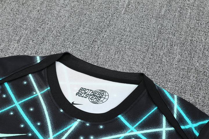 Inter Milan 2025/26 Training Shirt - Black/Turquoise
