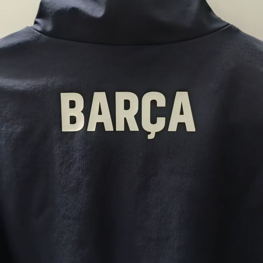 Barcelona Windbreaker Jacket - Navy Blue