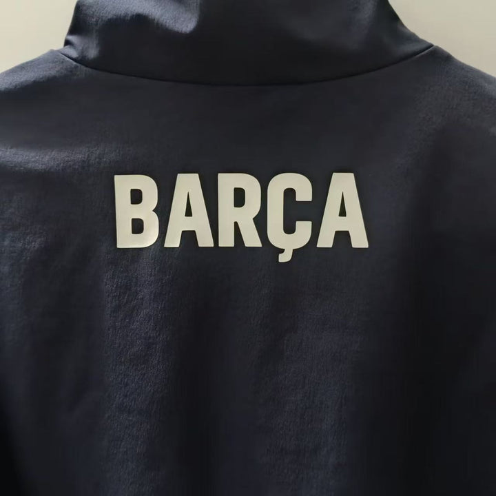 Barcelona Windbreaker Jacket - Navy Blue