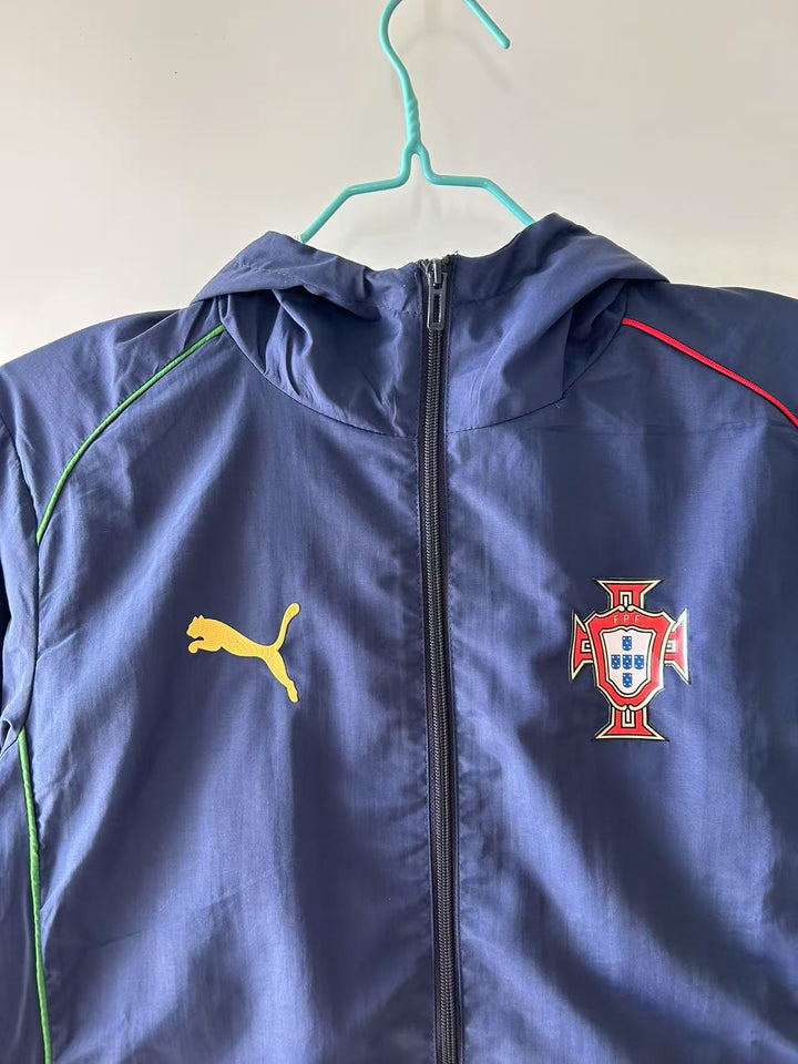 Portugal Windbreaker Jacket - Navy Blue
