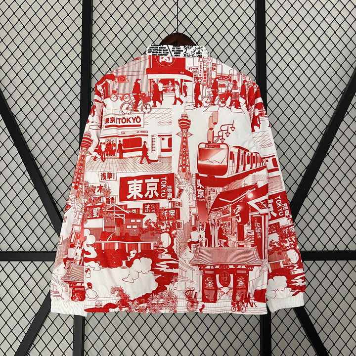 Japan Reversible Windbreaker Jacket - Red/Black