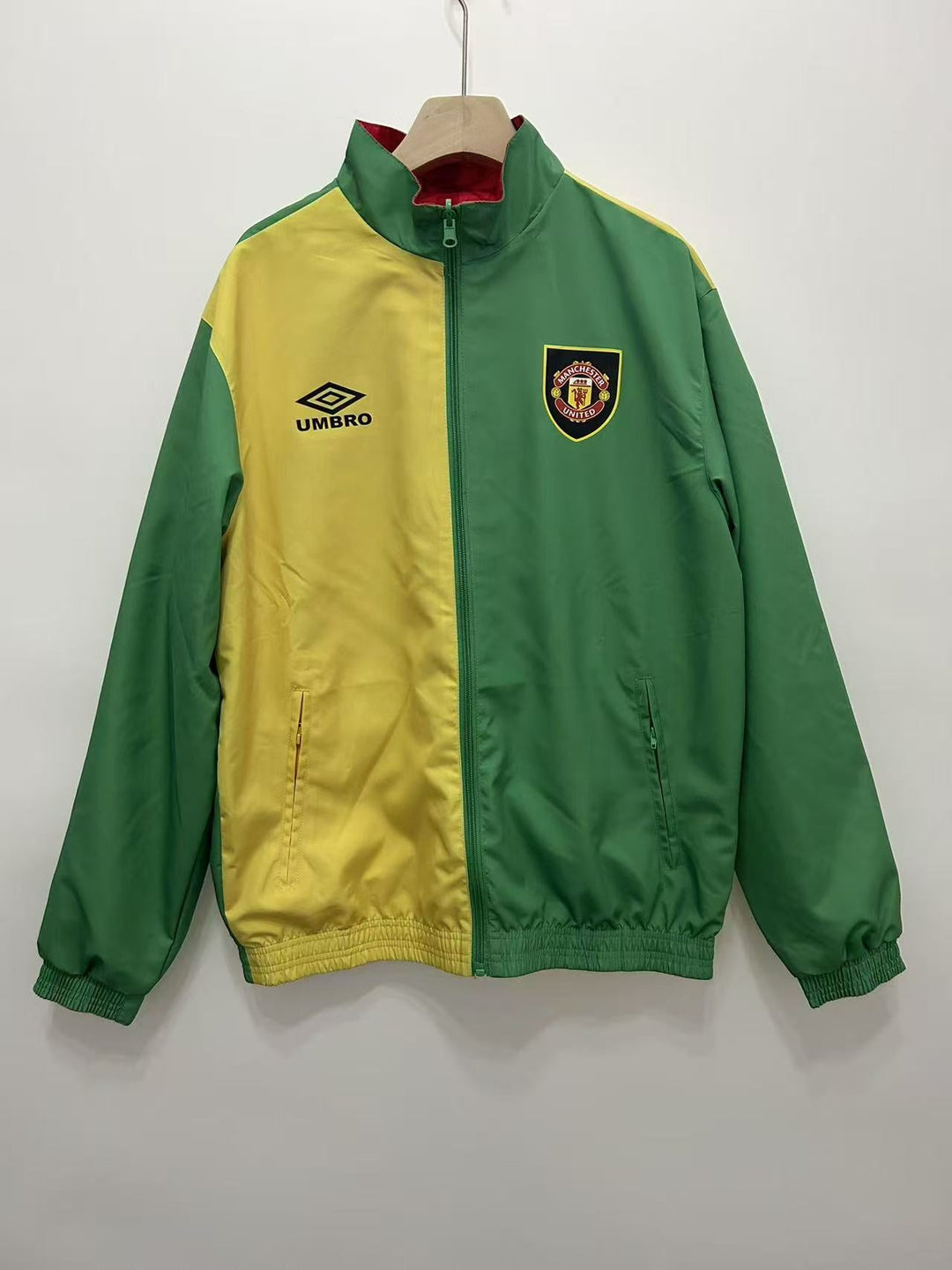 Manchester United 1906/07 Reversible Windbreaker Jacket - Red/Green